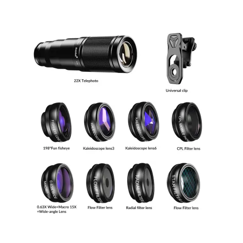 photograph Levenhuk Kelvin SLS10 Smartphone Lens Set,  6