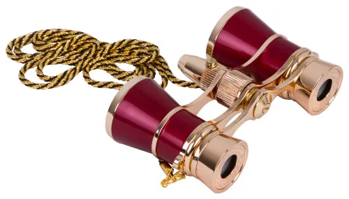 photo Levenhuk Broadway 325F Opera Glasses (with LED light and chain),  6