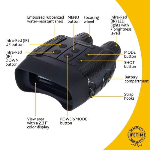 photograph Levenhuk Halo 13X Digital Night Vision Binoculars - Exhibition Item,  13