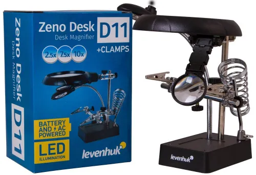 photo Levenhuk Zeno Desk D11 Magnifier - Exhibition Item,  3