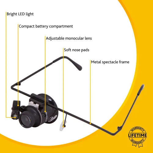image Levenhuk Zeno Vizor G1 Magnifying Glasses,  10