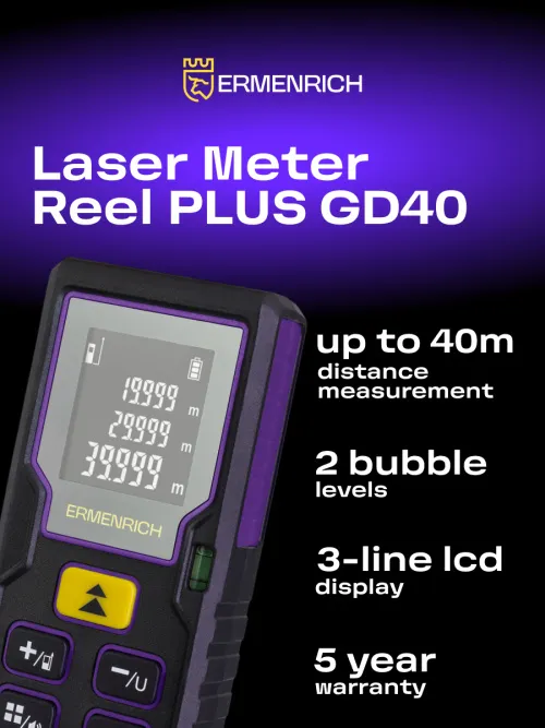 picture Ermenrich Reel PLUS GD40 Laser Meter,  8