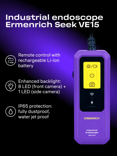 photograph Ermenrich Seek VE15 Industrial Endoscope,  12