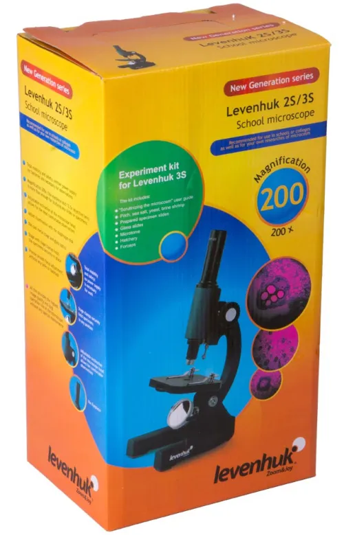 image Levenhuk 3S NG Monocular Microscope,  12