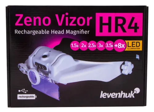 picture Levenhuk Zeno Vizor HR4 Head Rechargeable Magnifier,  12