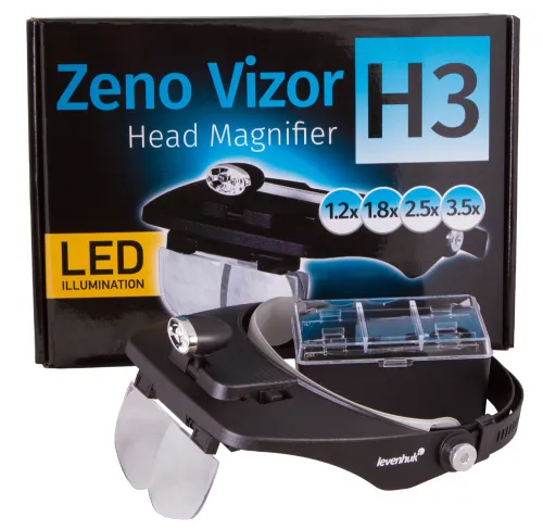 photograph Levenhuk Zeno Vizor H3 Head Magnifier,  10