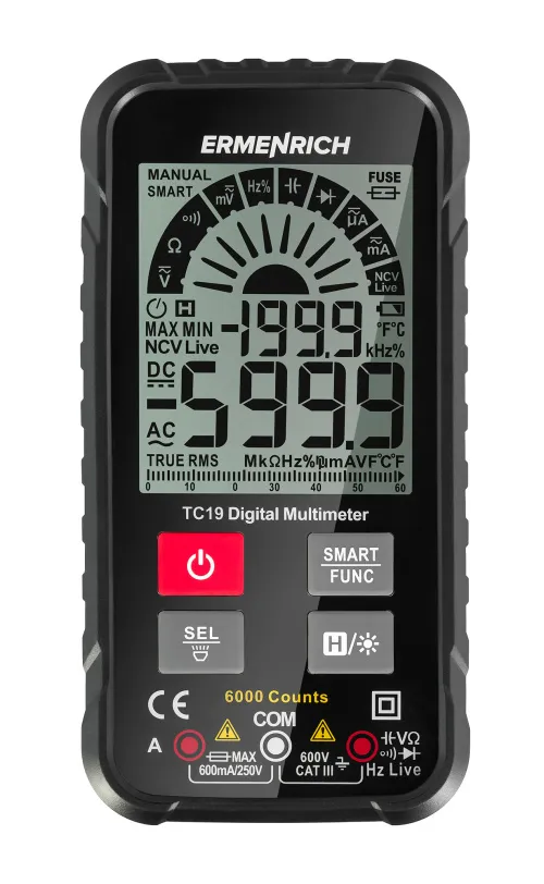 photograph Ermenrich Zing TC19 Digital Multimeter,  4