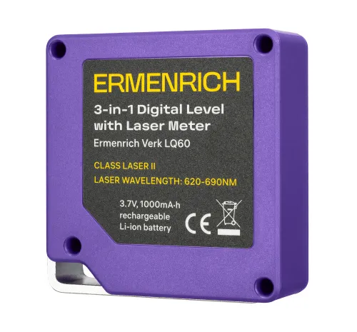 photograph Ermenrich Verk LQ60 3-in-1 Digital Level with Laser Meter,  7