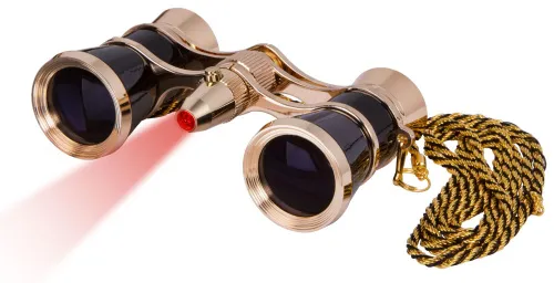 photo Levenhuk Broadway 325F Opera Glasses (with LED light and chain),  13