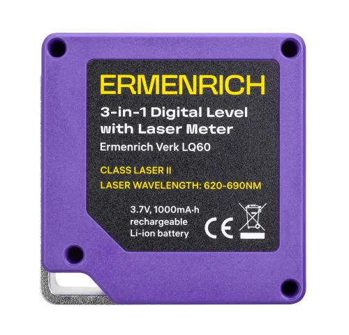 photograph Ermenrich Verk LQ60 3-in-1 Digital Level with Laser Meter,  8