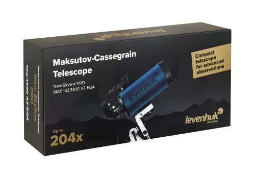 image Levenhuk New Skyline PRO MAK 102/1300 AZ-EQA Telescope,  14