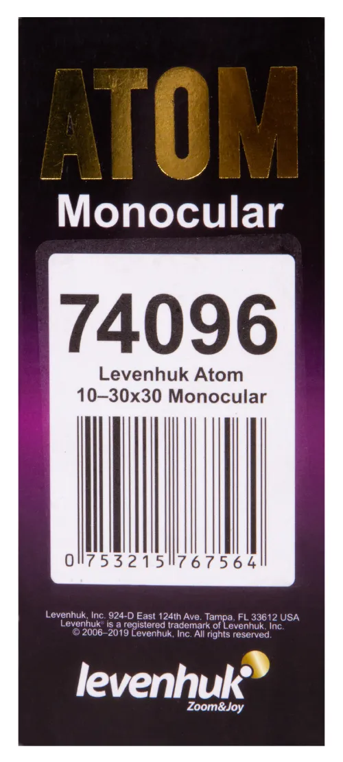 photograph Levenhuk Atom 10–30x30 Monocular,  14
