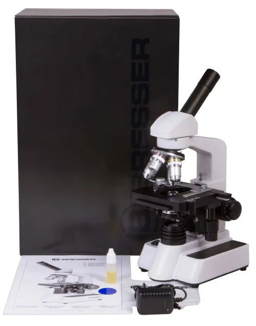 photo Bresser Erudit DLX 40–1000x Microscope - Exhibition Item,  2