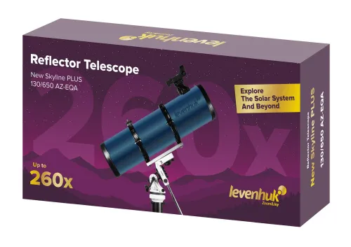 image Levenhuk New Skyline PLUS 130/650 AZ-EQA Telescope,  2