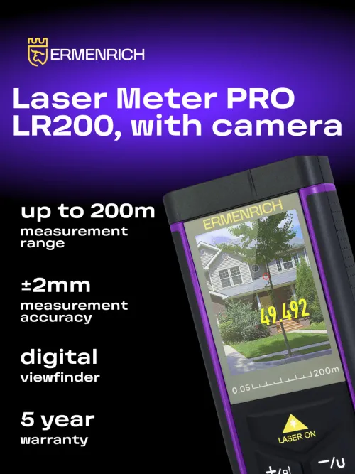 photo Ermenrich PRO LR200 Laser Meter, with camera,  9