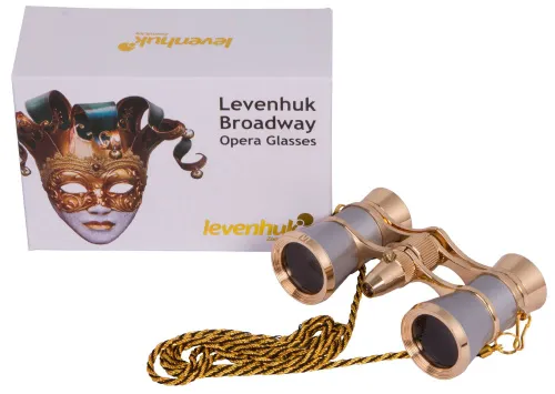 photo Levenhuk Broadway 325F Opera Glasses (with LED light and chain),  3