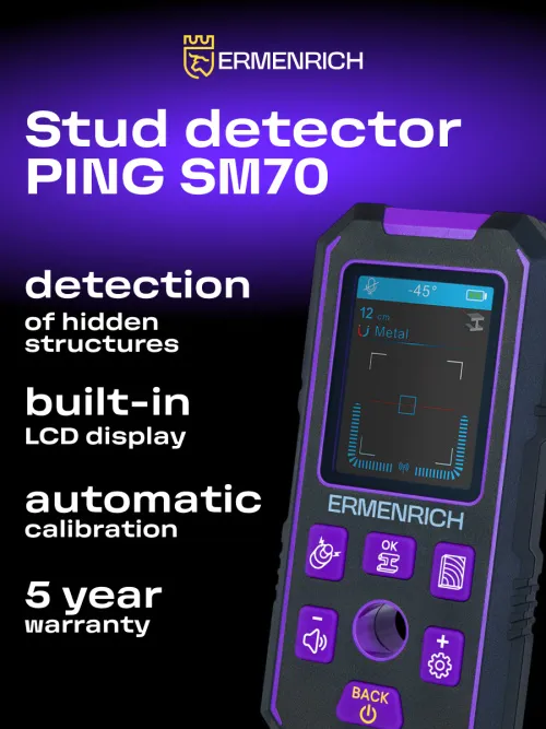 photo Ermenrich Ping SM70 Stud Detector,  9