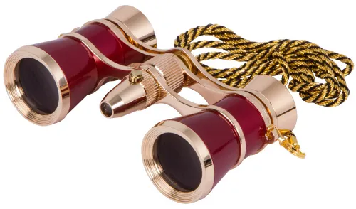 photo Levenhuk Broadway 325F Opera Glasses (with LED light and chain),  4
