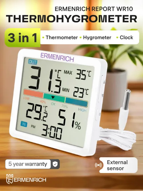 photograph Ermenrich Report WR10 Thermohygrometer,  8