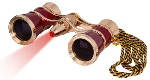 photo Levenhuk Broadway 325F Opera Glasses (with LED light and chain),  13