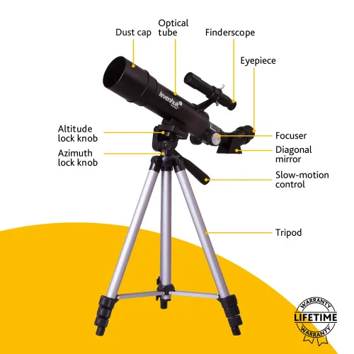 photo Levenhuk Skyline Travel 50 Telescope,  16