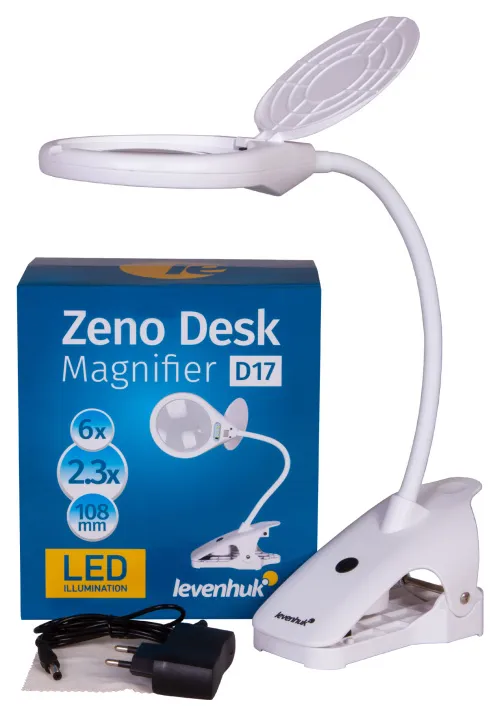 photograph Levenhuk Zeno Desk D17 Magnifier - Exhibition Item,  2
