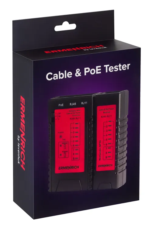 picture Ermenrich NetGeeks NP10 Cable & PoE Tester,  7