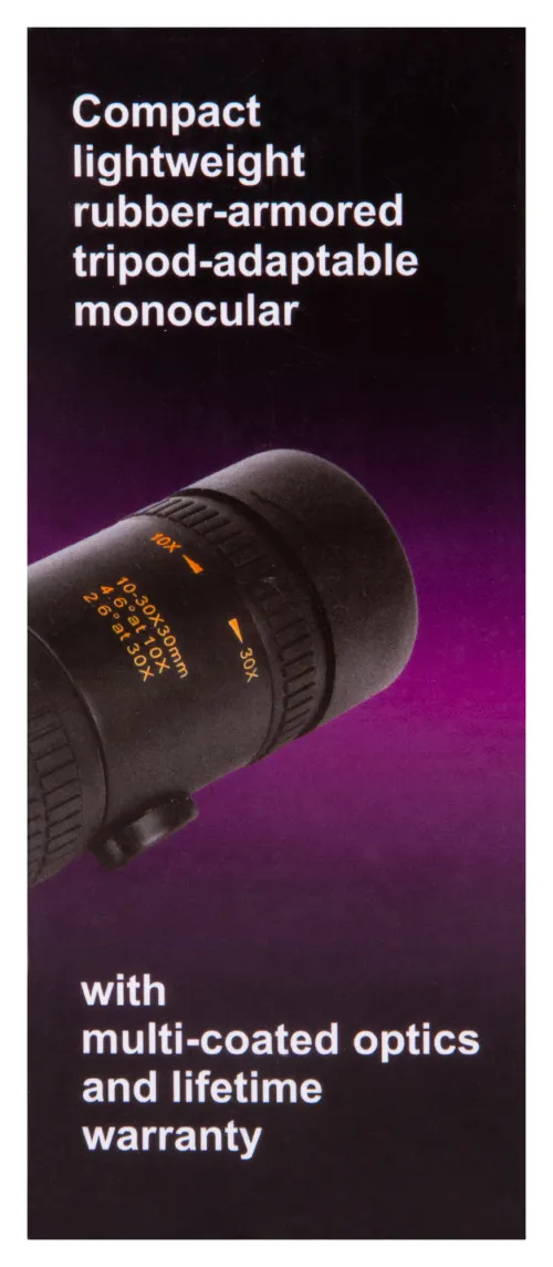 photograph Levenhuk Atom 10–30x30 Monocular,  12