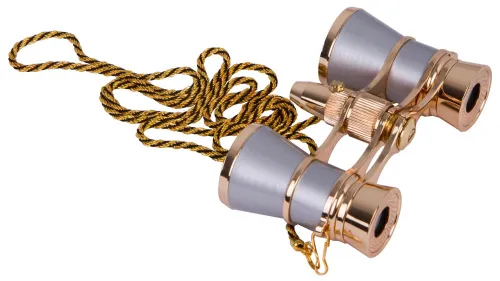 photo Levenhuk Broadway 325F Opera Glasses (with LED light and chain),  6