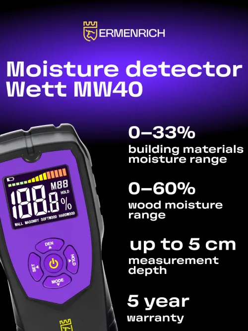 photo Ermenrich Wett MW40 Moisture Detector,  6