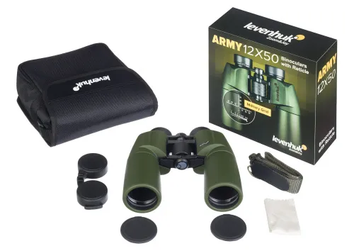 photo Levenhuk Army 12x50 Binoculars with Reticle,  5
