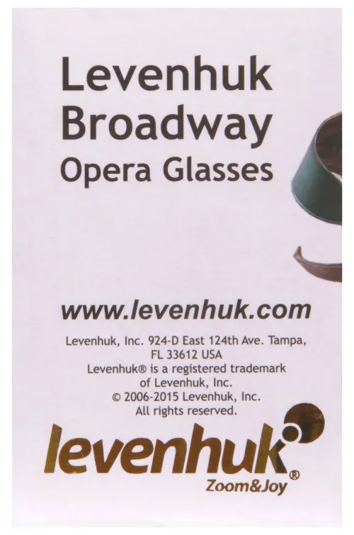 photo Levenhuk Broadway 325F Opera Glasses (with LED light and chain),  18