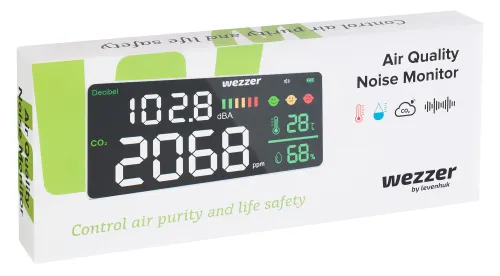 photograph Levenhuk Wezzer Air PRO CN20 Air Quality Noise Monitor,  8