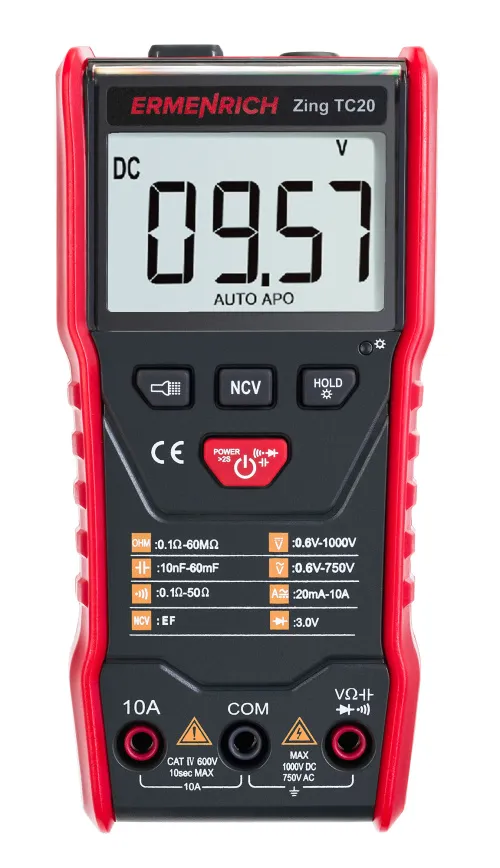 photograph Ermenrich Zing TC20 Digital Multimeter,  3