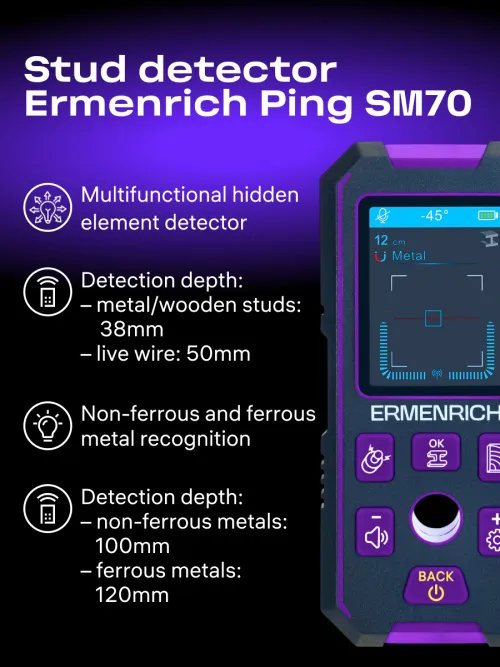 photo Ermenrich Ping SM70 Stud Detector,  10