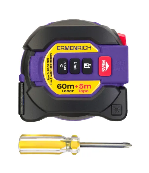 photo Ermenrich Reel SLR600 PRO 3-in-1 Laser Tape Measure,  7