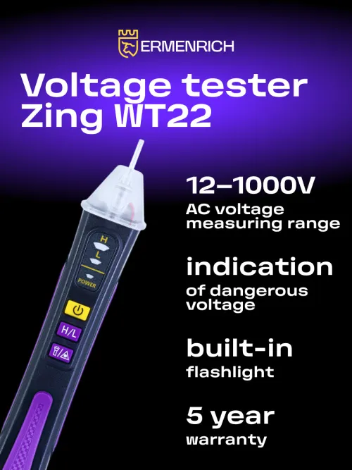 image  Ermenrich Zing WT22 Voltage Tester,  6