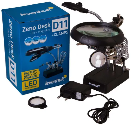 photo Levenhuk Zeno Desk D11 Magnifier - Exhibition Item,  4