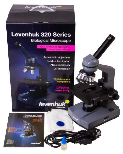 photograph Levenhuk 320 BASE Biological Monocular Microscope,  2