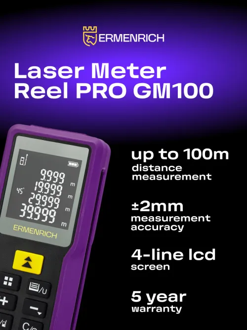 picture Ermenrich Reel PRO GM100 Laser Meter,  8