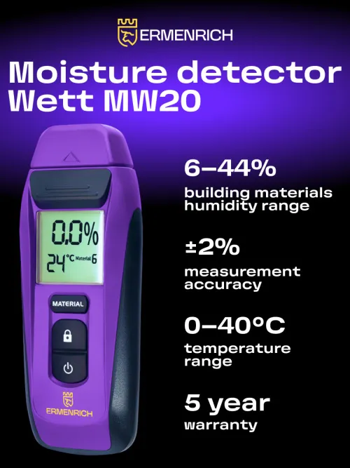 photo Ermenrich Wett MW20 Moisture Detector,  9