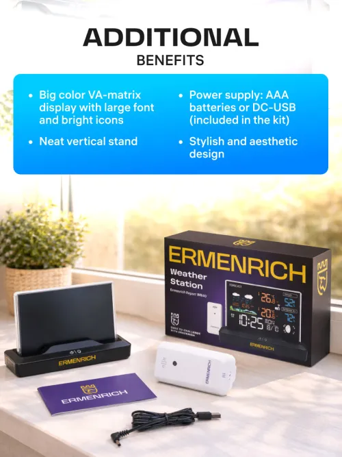 image Ermenrich Report WR40 Weather Station,  16
