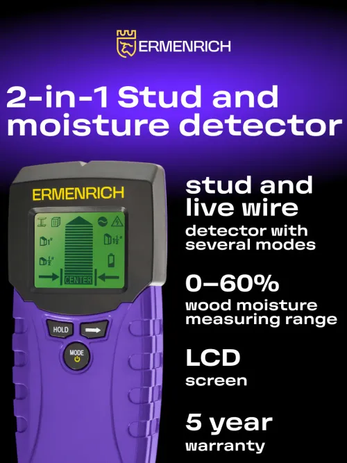 photograph Ermenrich Ping TM100 2-in-1 Stud and Moisture Detector,  8