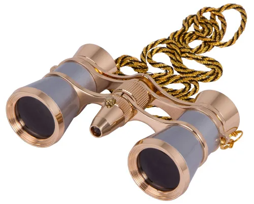 photo Levenhuk Broadway 325F Opera Glasses (with LED light and chain),  4