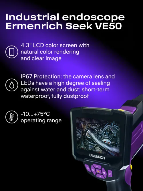 picture Ermenrich Seek VE50 Industrial Endoscope,  18