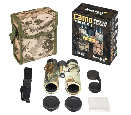photo Levenhuk Camo 10x42 Binoculars with Reticle,  5