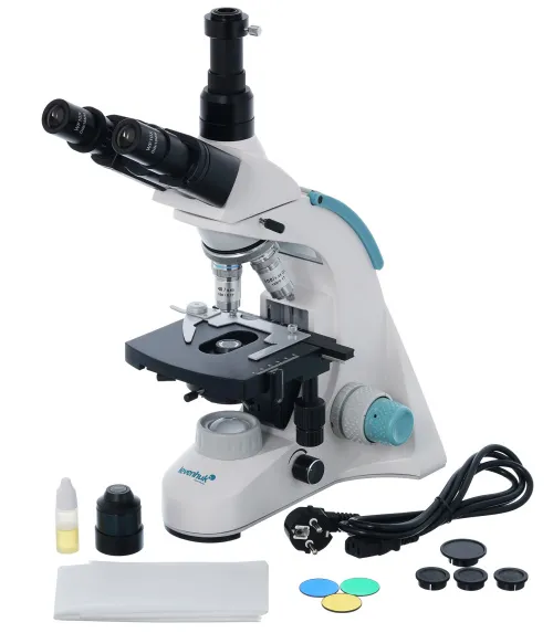 photograph Levenhuk 950T DARK Trinocular Microscope,  2