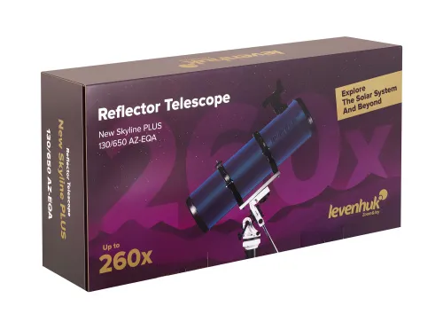 image Levenhuk New Skyline PLUS 130/650 AZ-EQA Telescope,  14